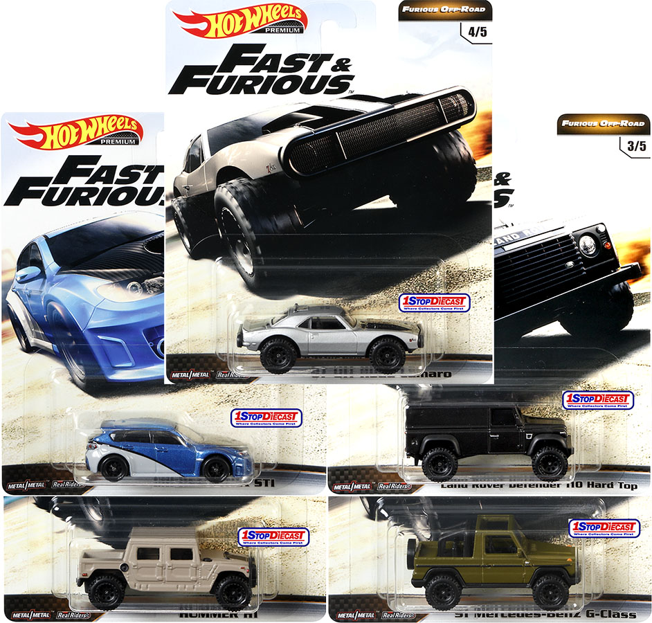 hot wheels fast & furious premium