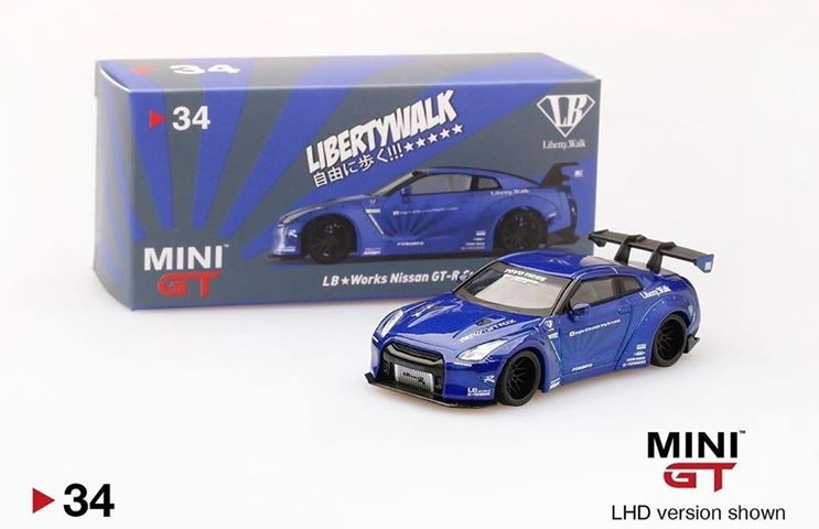 Mini Gt 1 64 Nissan Gt R R35 Lb Works In Blue Mijo Usa Exclusive Of 6 000 Limited Edition Www 1stopdiecast Com