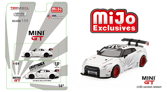 Mini Gt 1 64 Nissan Gt R R35 Lb Works In White Mijo Exclusive Limited Edition Www 1stopdiecast Com