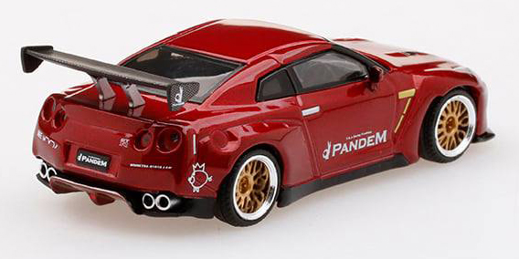 MINI GT 1//64 Pandem Nissan GTR R35 GT Wing Lava Red RHD MGT00092-R