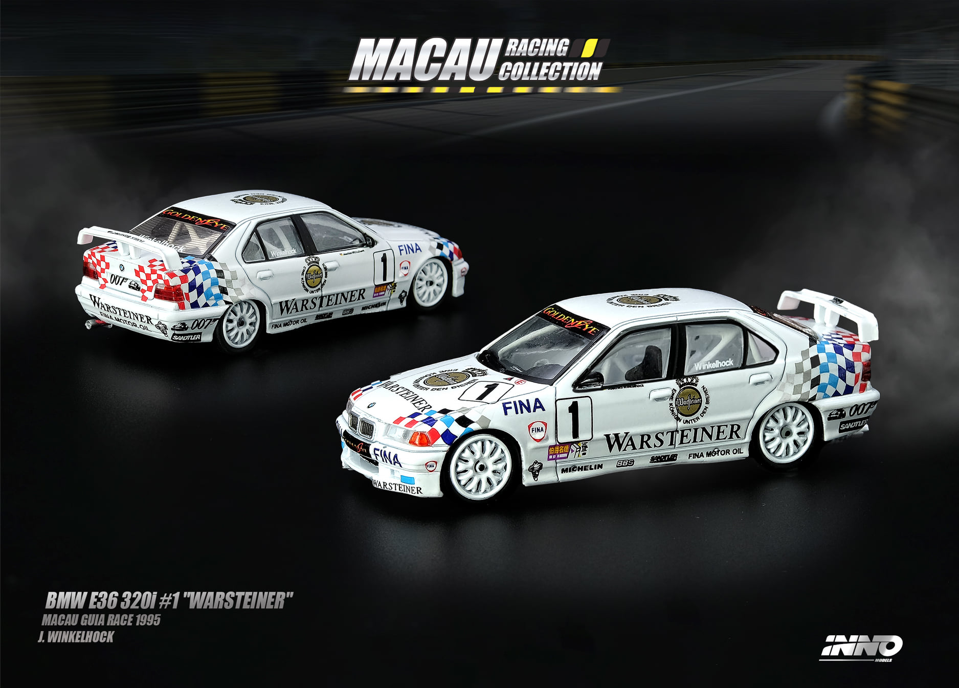 Inno64 Bmw E36 320i 1 Warsteiner Macau Gp 1995 Free