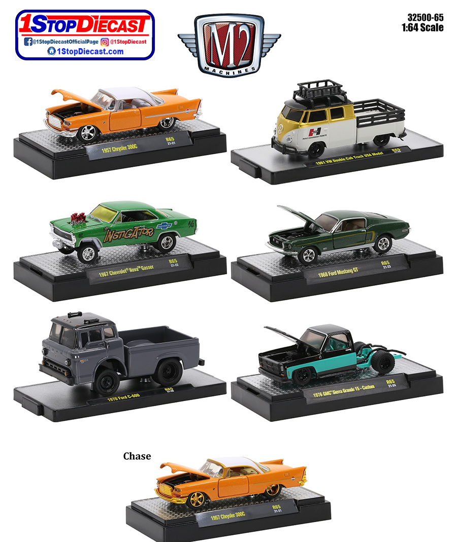 1:64 M2 Machines *AUTO-THENTICS R59* COMPLETE SET of 6 *BRAND NEW IN BOX* 