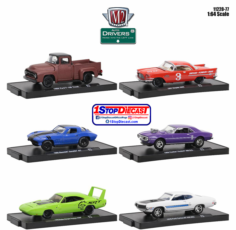 M2  MACHINES 1/64 DRIVERS RELEASE 77 / 6 CAR SET / FREE SHIPPING*