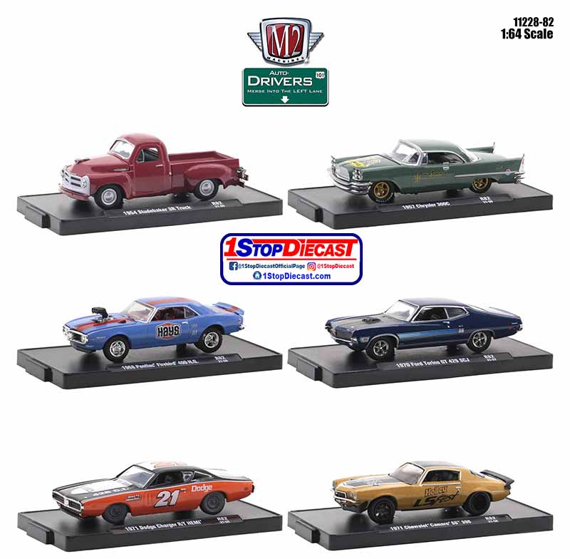 M2  MACHINES 1/64 DRIVERS RELEASE 82 / 6 CAR SET / FREE SHIPPING*