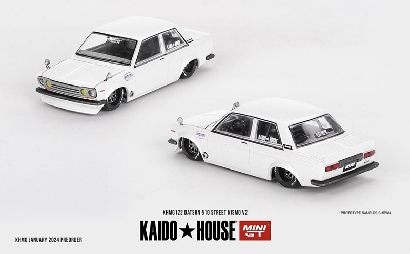 MINI GT 1/64 KAIDO HOUSE DATSUN 510 STREET NISMO V2 WHITE / *FREE USA  SHIPPING