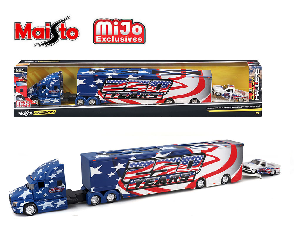 MAISTO 1/64 MACK ANTHEM AND 93 CHEVY 454 SS PICKUP - MIJO HOBBY EXCLUSIVE / FREE USA SHIPPING*