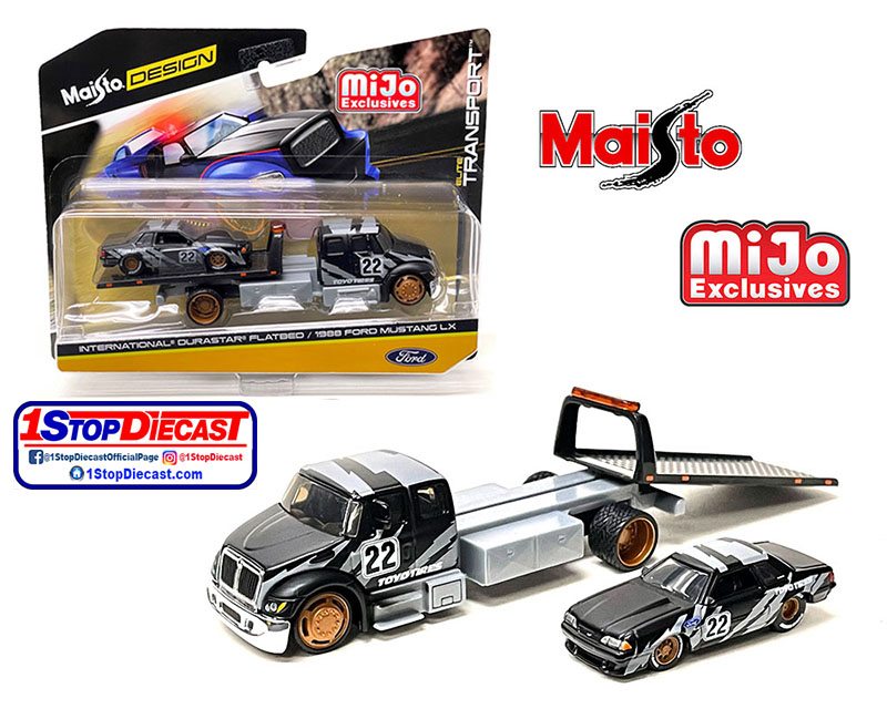 MAISTO 1/64 MIJO ELITE INTERNATIONAL DURASTAR FB 88 MUSTANG  / MIJO EXCLUSIVE / FREE USA SHIPPING*