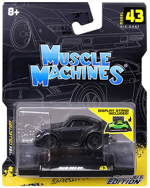 MUSCLE MACHINES 1/64 RWB 993 911 BLACK  / *FREE USA SHIPPING