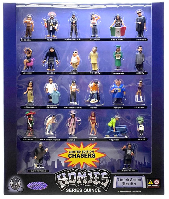 HOMIES FIGURES 1.75 2026 SERIES 15 QUINCE LIMITED EDITION 26 PIECE SET WITH CHASE FIGURES  / FREE USA SHIPPING*