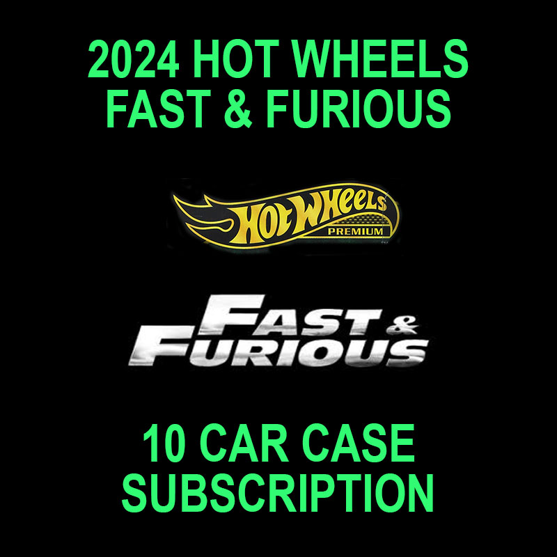 HOT WHEELS 2024 FAST & FURIOUS SEALED CASE 0F 10 SUBSCRIPTION /  FACTORY SEALED CASE OF 10 / FREE USA SHIPPING*