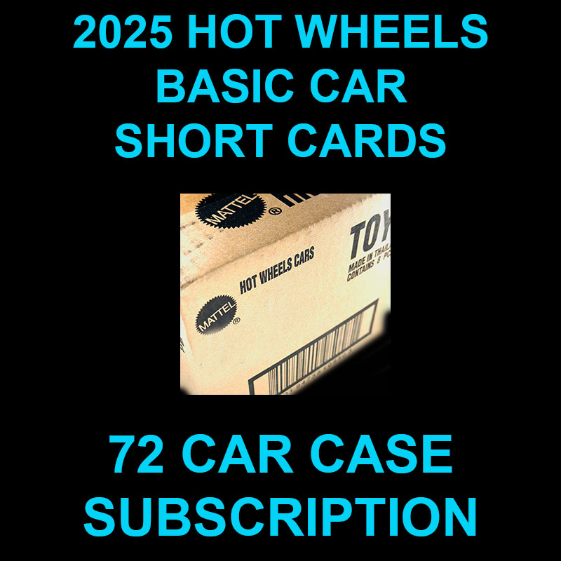 HOT WHEELS 2025 BASIC CARS SHORT CARD SEALED CASE 0F 72 SUBSCRIPTION FREE USA SHIPPING www.1stopdiecast