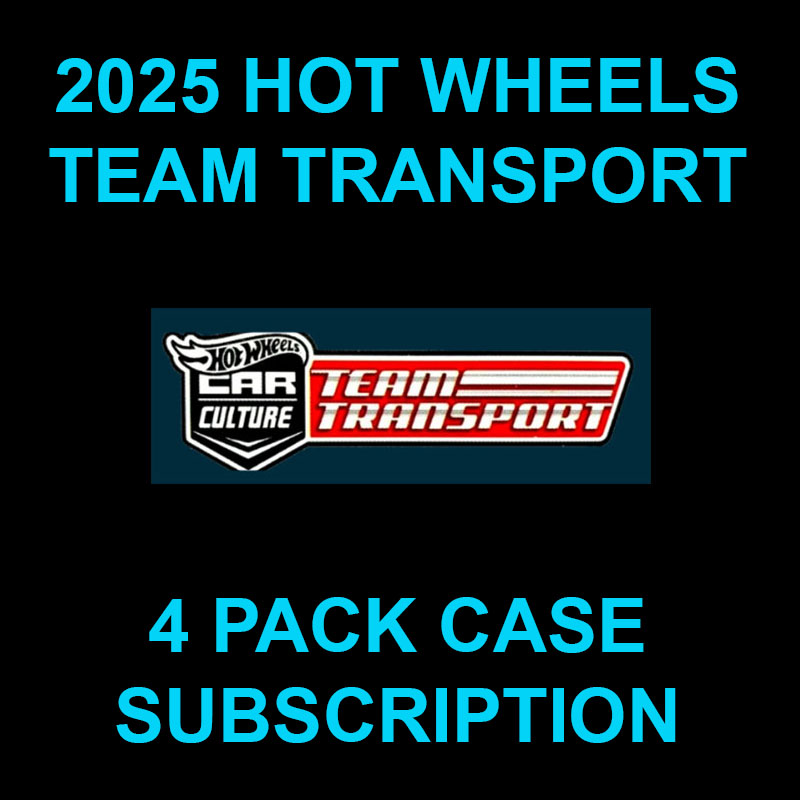 HOT WHEELS 2025 CC TEAM TRANSPORT SEALED CASE 0F 4 SUBSCRIPTION / FREE