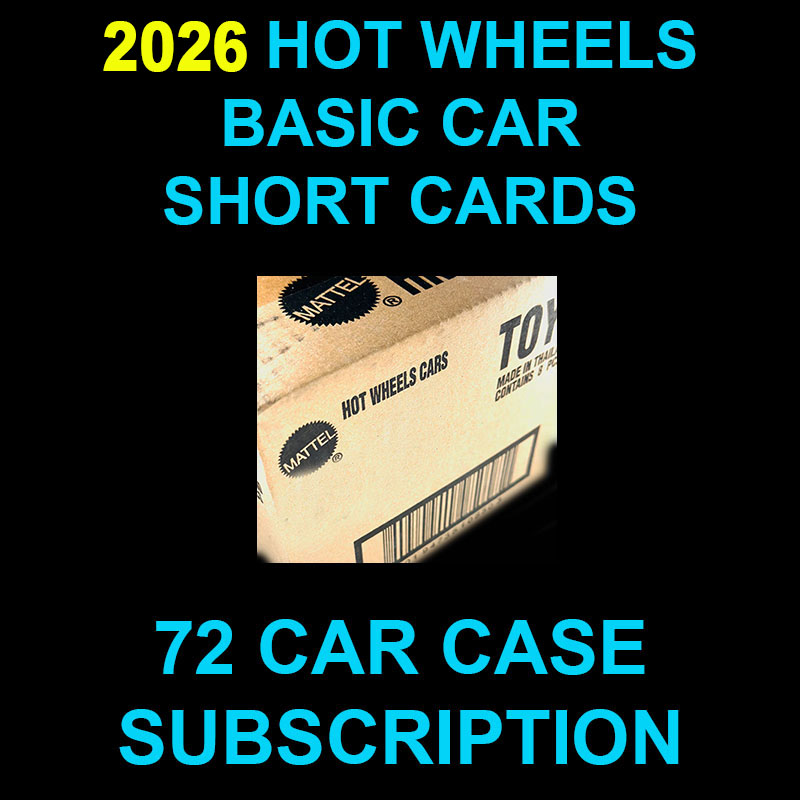 HOT WHEELS 2026 BASIC CARS SHORT CARD SEALED CASE 0F 72 SUBSCRIPTION / FREE USA SHIPPING*
