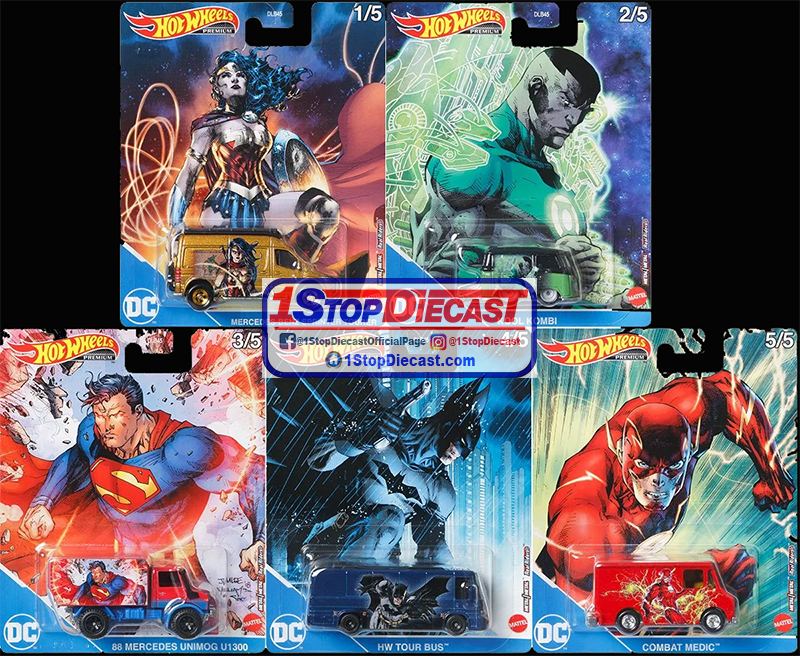 HOT WHEELS 2021 POP CULTURE DC COMICS R-M  /  FACTORY SEALED CASE OF 12 / FREE SHIPPING*