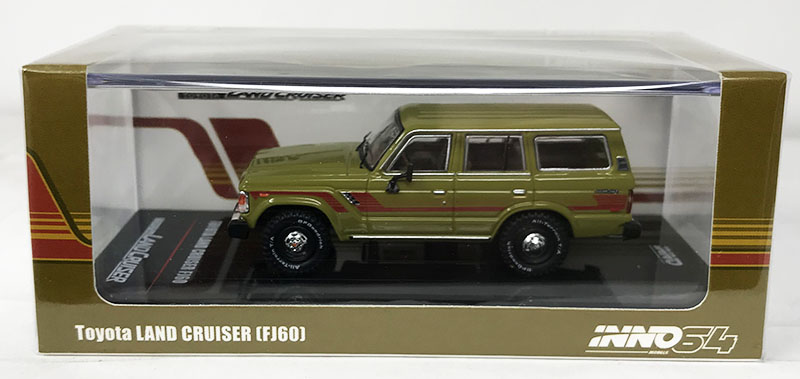 INNO64 1/64 TOYOTA LAND CRUISER FJ60 OLIVE GREEN / *FREE USA