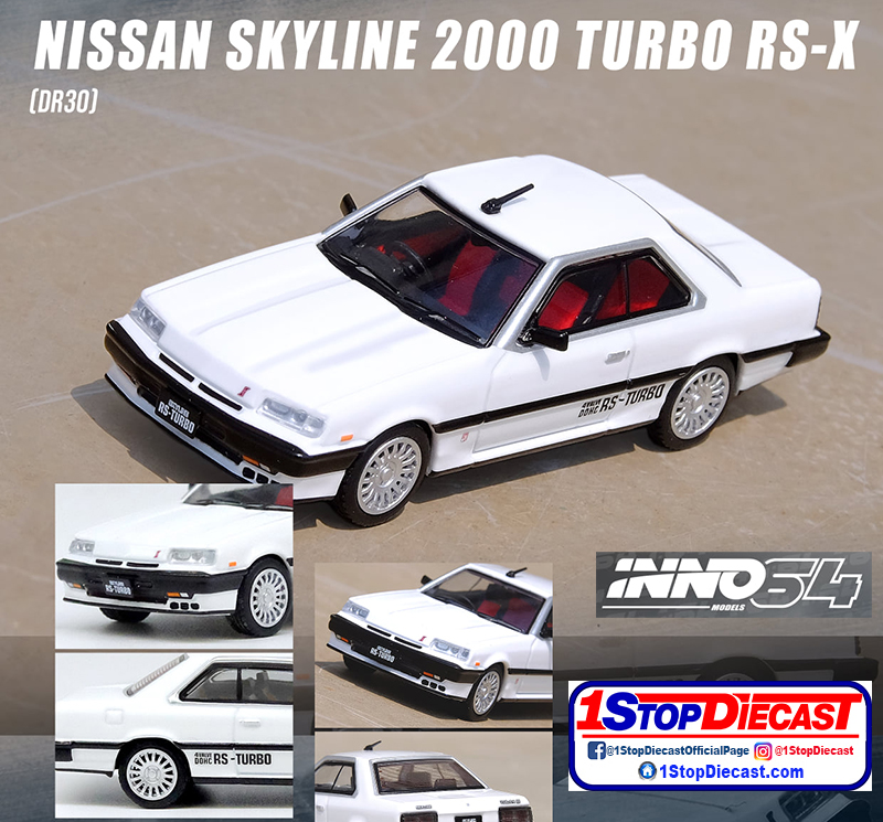 INNO64 1/64 NISSAN SKYLINE 2000 TURBO RS-X (DR30) WHITE / *FREE USA SHIPPING