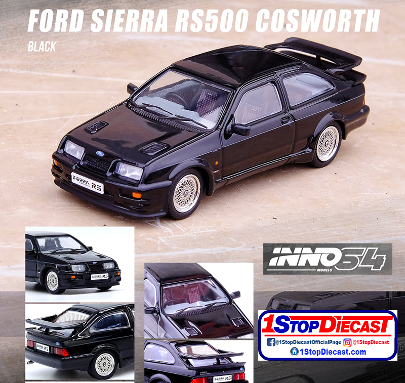INNO64 1/64 FORD SIERRA RS500 COSWORTH BLACK / *FREE USA SHIPPING