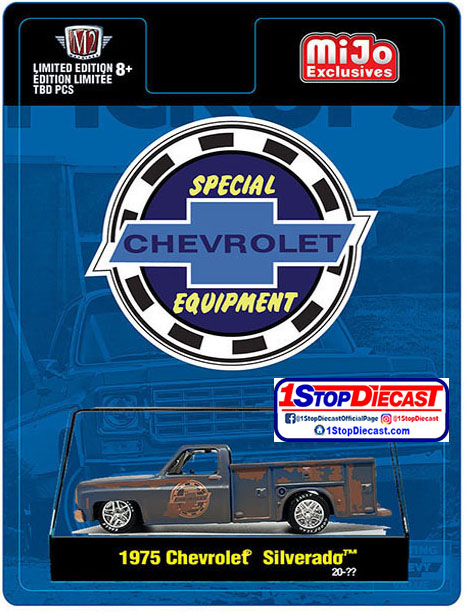 M2 MACHINES MIJO EXCLUSIVE 1975 SILVERADO CHEVROLET WEATHERED / FREE USA SHIPPING*