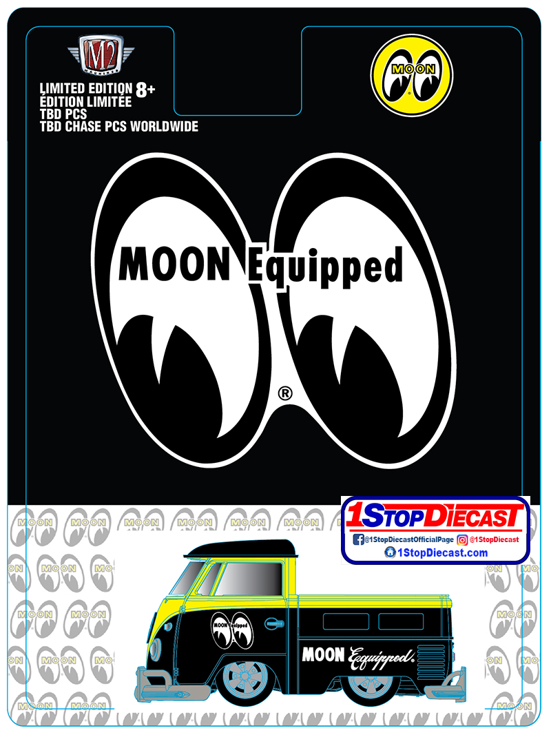 M2 MACHINES 1/64 HOBBY MOONEYES 1960 VW KOMBI SINGLE CAB PU  / HOBBY LIMITED EDITION / *FREE USA SHIPPING