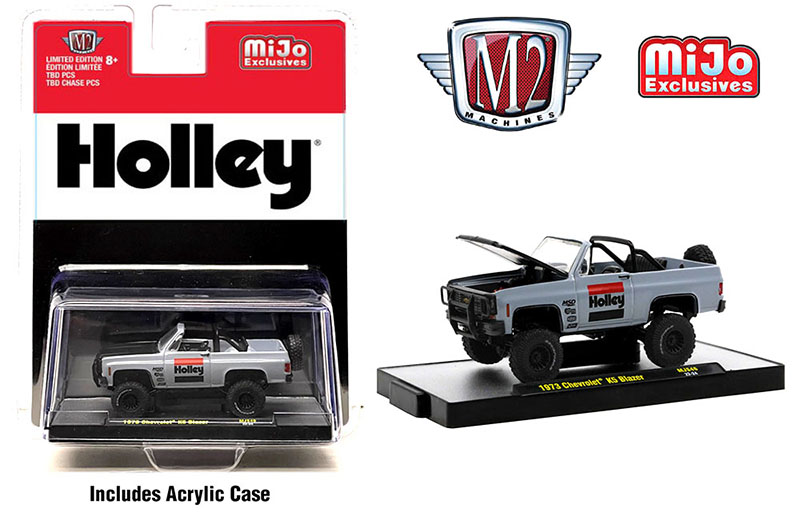 M2 MACHINES MIJO EXCLUSIVE 1973 CHEVY K5 BLAZER 4X4 HOLLEY / FREE USA SHIPPING*