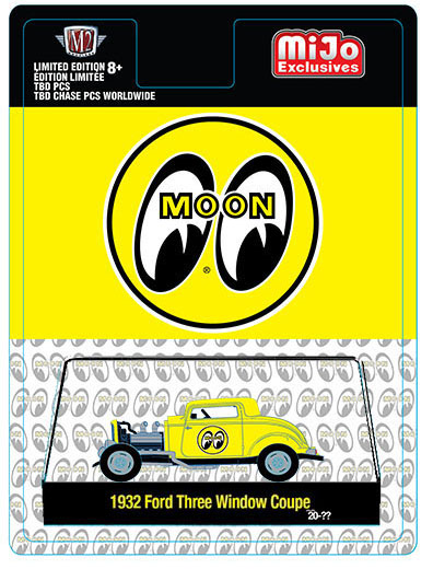 M2 MACHINES MIJO 32 FORD THREE WINDOW COUPE MOONEYES  / FREE USA SHIPPING*
