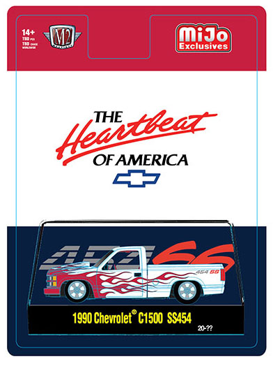 M2 MACHINES MIJO EXCLUSIVE 1993 CHEVY C1500 SS454 RED FLAMES  / FREE USA SHIPPING*