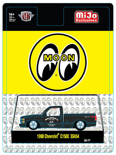 M2 MACHINES MIJO EXCLUSIVE 1993 CHEVY C1500 SS454 MOON EQUIPTMENT FLAT BLACK/ FREE USA SHIPPING*