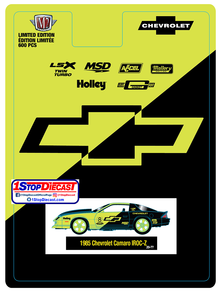 M2 MACHINES 1/64  HOBBY EXCLUSIVE 1985 CHEVY CAMARO IROC Z / LIMITED EDITION / *FREE USA SHIPPING