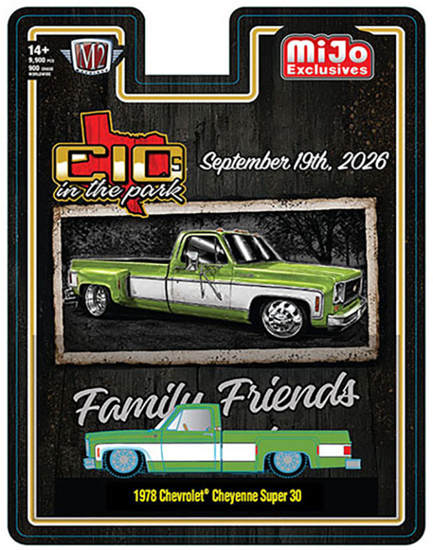 M2 MACHINES MIJO EXCLUSIVE 1978 CHEVY CHEYENNE SUPER 30 / 2026 C10'S IN THE PARK / FREE USA SHIPPING*