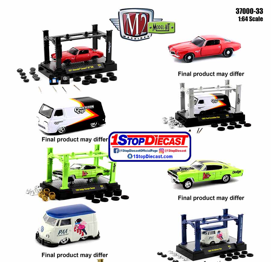 M2 MACHINES 1/64th MODEL KITS RELEASE 33  / 4 KIT SET / FREE USA SHIPPING*