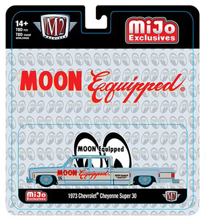 M2 MACHINES MIJO EXCLUSIVE 1973 CHEYENNE SUPER 30 MOON EQUIPT LIGHT BLUE / FREE USA SHIPPING*