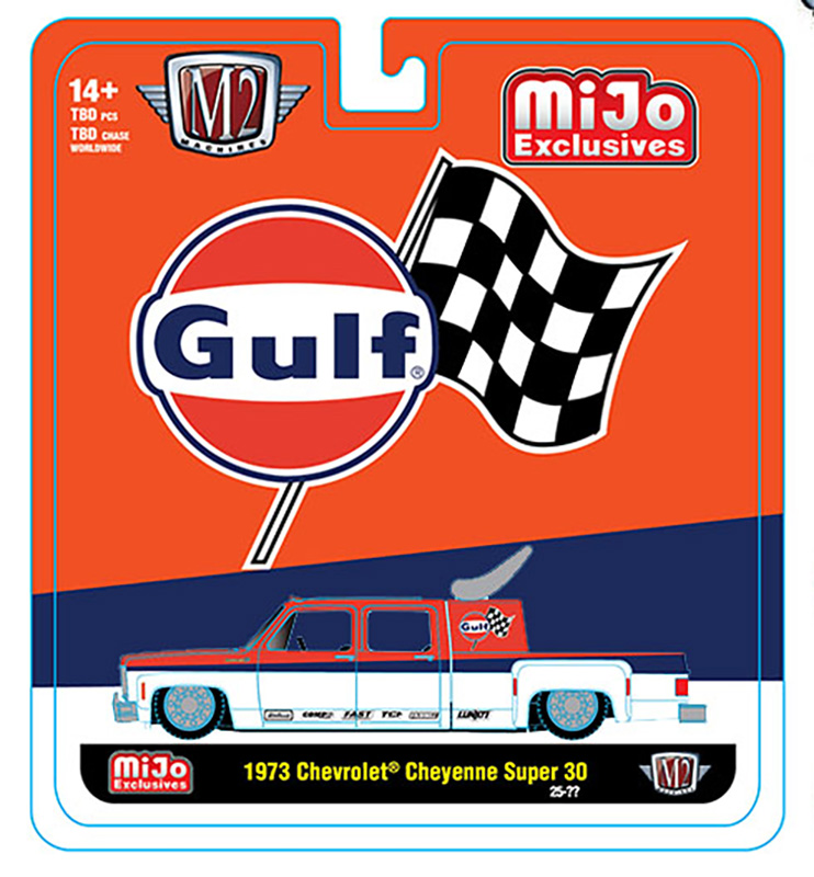 M2 MIJO EXCLUSIVE 1975 CHEVY CHEYENNE SUPER 30 GULF RACING / FREE USA SHIPPING*