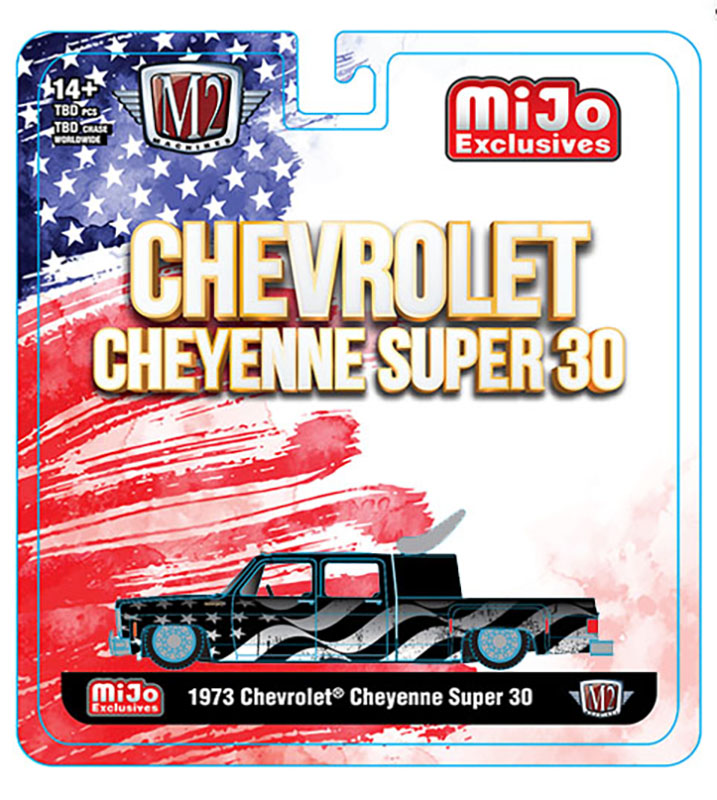 M2 MIJO EXCLUSIVE 1973 CHEVY CHEYENNE SUPER 30 STARS STRIPES / FREE USA SHIPPING*
