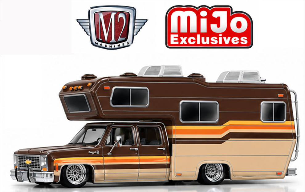 M2 MACHINES 1/64 1974 CHEVY CHEYENNE SUPER 30 CAMPER  / MIJO EXCLUSIVE LIMITED EDITION / FREE USA SHIPPING*
