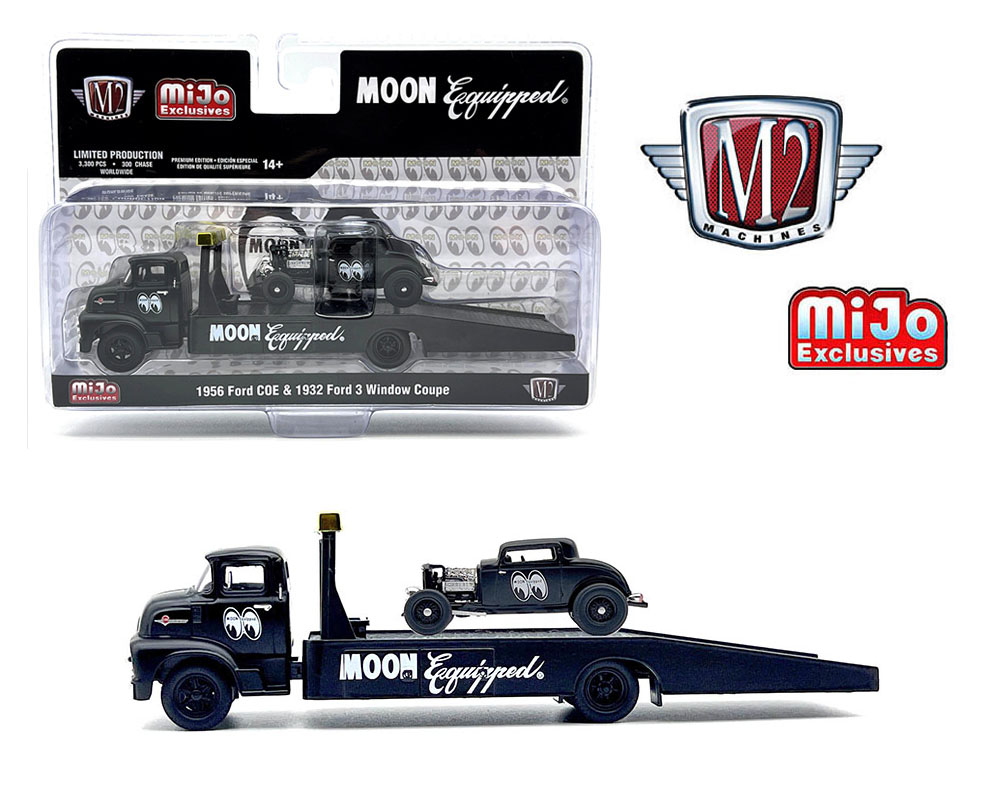 M2 MIJO EXCLUSIVE MOONEYES AUTO HAULERS 1956 FORD COE & 1932 / FREE SHIPPING*