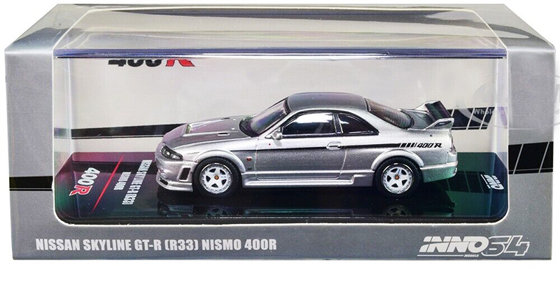 INNO64 1/64 NISSAN SKYLINE GT-R R33 NISMO 400R SPEC SILVER / *FREE USA SHIPPING*
