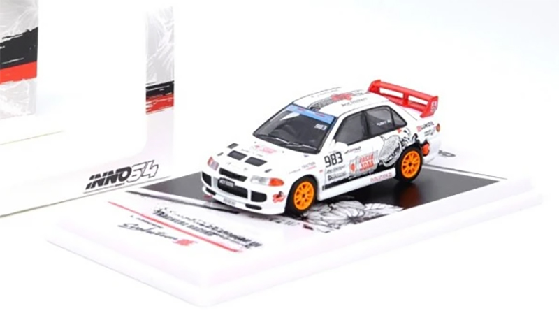 INNO64 1/64 MITSUBISHI EVO III TRACKERZ RACING / *FREE USA SHIPPING