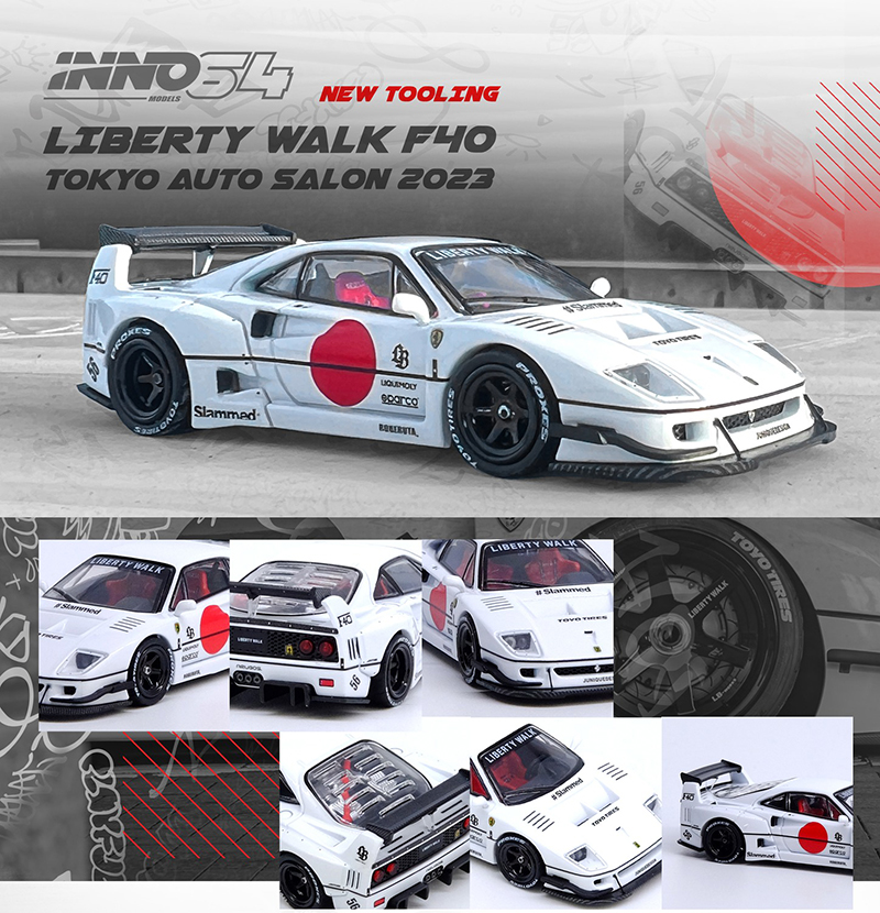 INNO64 1/64 LIBERTY WALK F40 TOYOKO AUTO SALON 2023 / *FREE USA SHIPPING