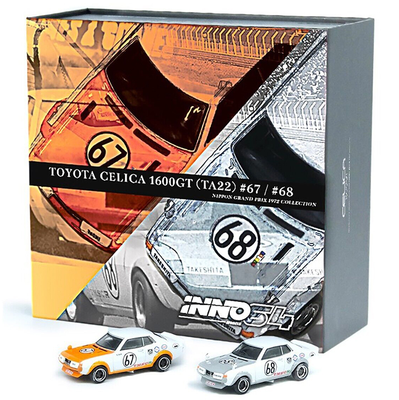 INNO64 1/64 TOYOTA CELICA TA22 #67 & 68 1972 NIPPON GP BOX / *FREE USA SHIPPING