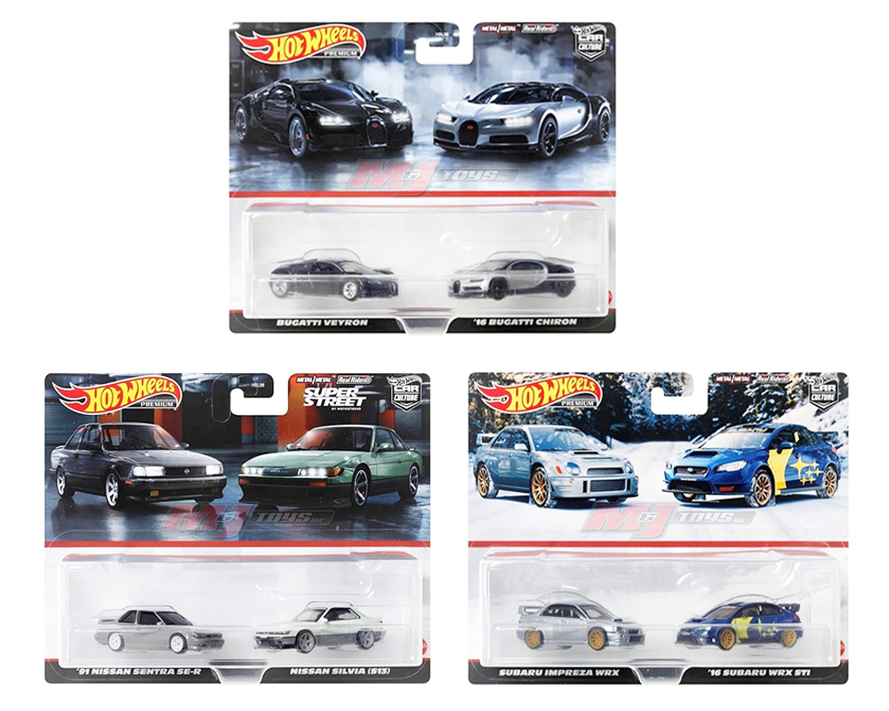 HOT WHEELS CAR CULTURE 2 PACKS1/64 8 2- PACK CASE / RELEASE K FREE USA SHIPPING*