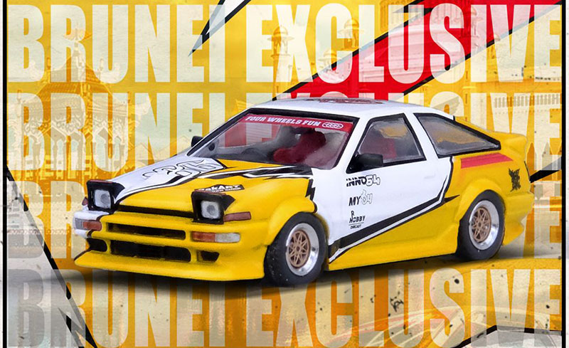 INNO64 1/64 TOYOTA SPRINTER TRUENO AE86 BRUNEI SHOW / *FREE USA SHIPPING
