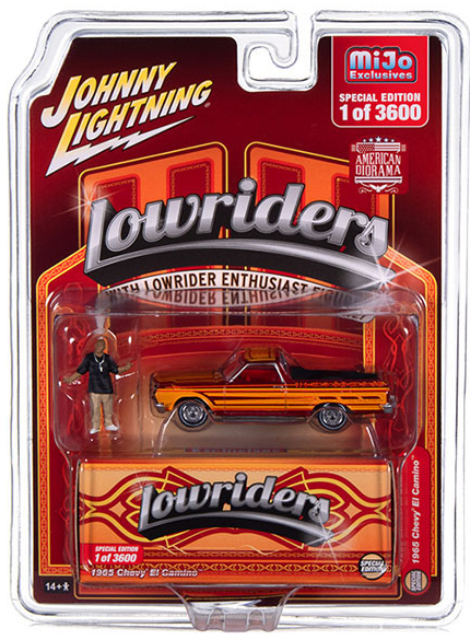 JOHNNY LIGHTNING 1/64 MIJO LOWRIDERS 1965 ELCAMINO WITH FIGURE  / MIJO EXCLUSIVE WITH FIGURE / FREE USA SHIPPING*