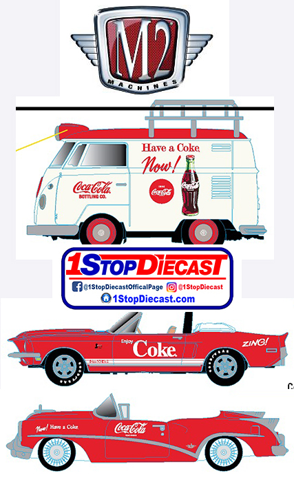 M2 MACHINES 1/64th COKE BATHING BEAUTIES RELEASE BB02  / 3 CAR SET / FREE SHIPPING*
