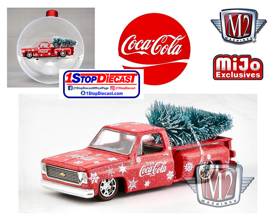 M2 MACHINES 1/64 MIJO 1974 CHEVY STEPSIDE COKE ORNAMENT / MIJO HOBBY EXCLUSIVE / *FREE USA SHIPPING