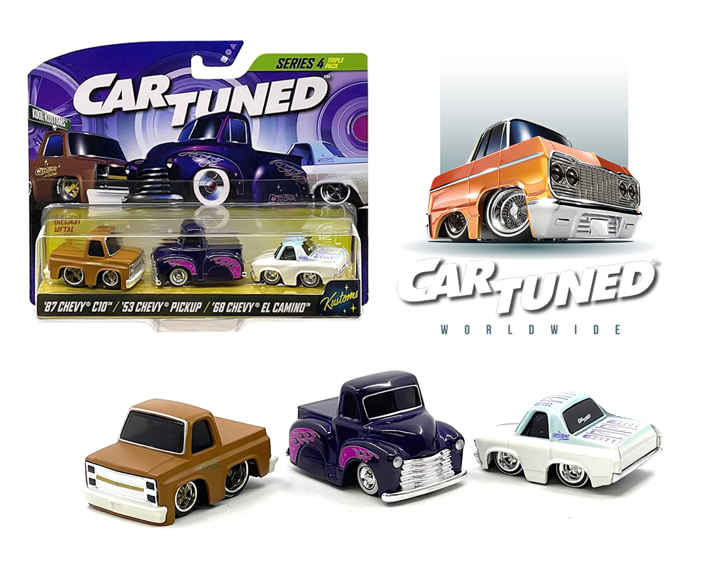 CAR TUNED 1/64 2025 KOOL KUSTOMS SERIES 4 3 PACK / *FREE USA SHIPPING