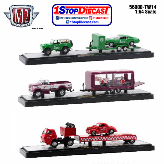 M2 MACHINES 1/64 COKE HAULERS REL TW14 / 3 HAULER SET / *FREE USA SHIPPING*