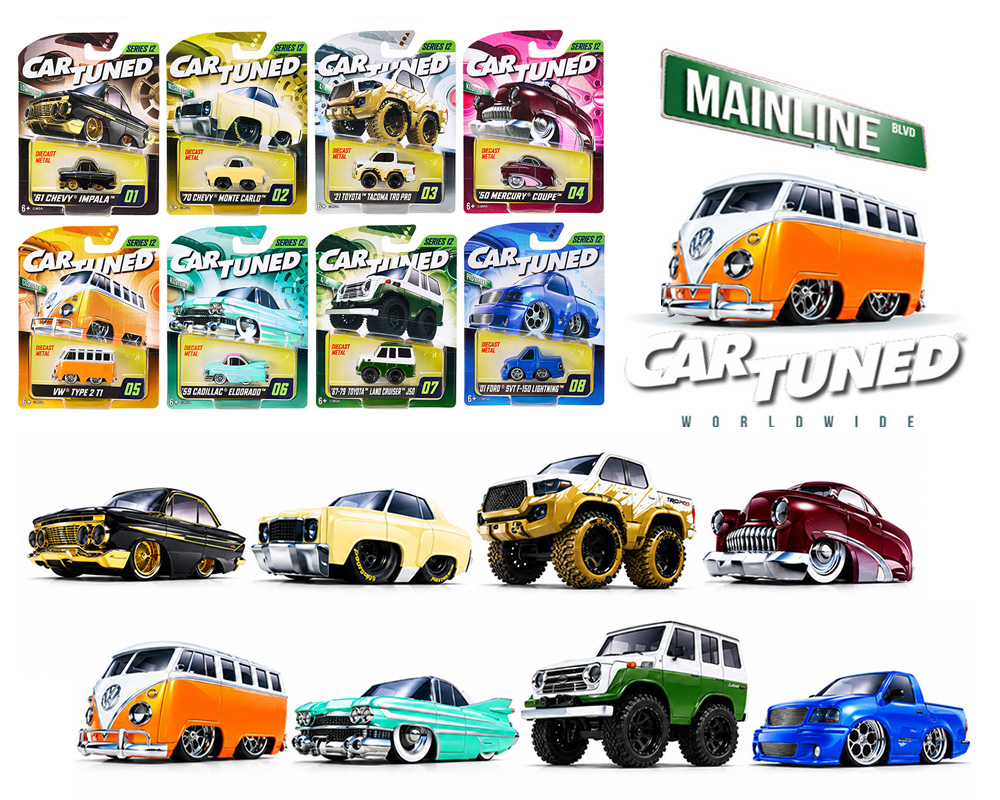 CAR TUNED 1/64 2025 MAINLINE SERIES 12 SET OF 8  / *FREE USA SHIPPING