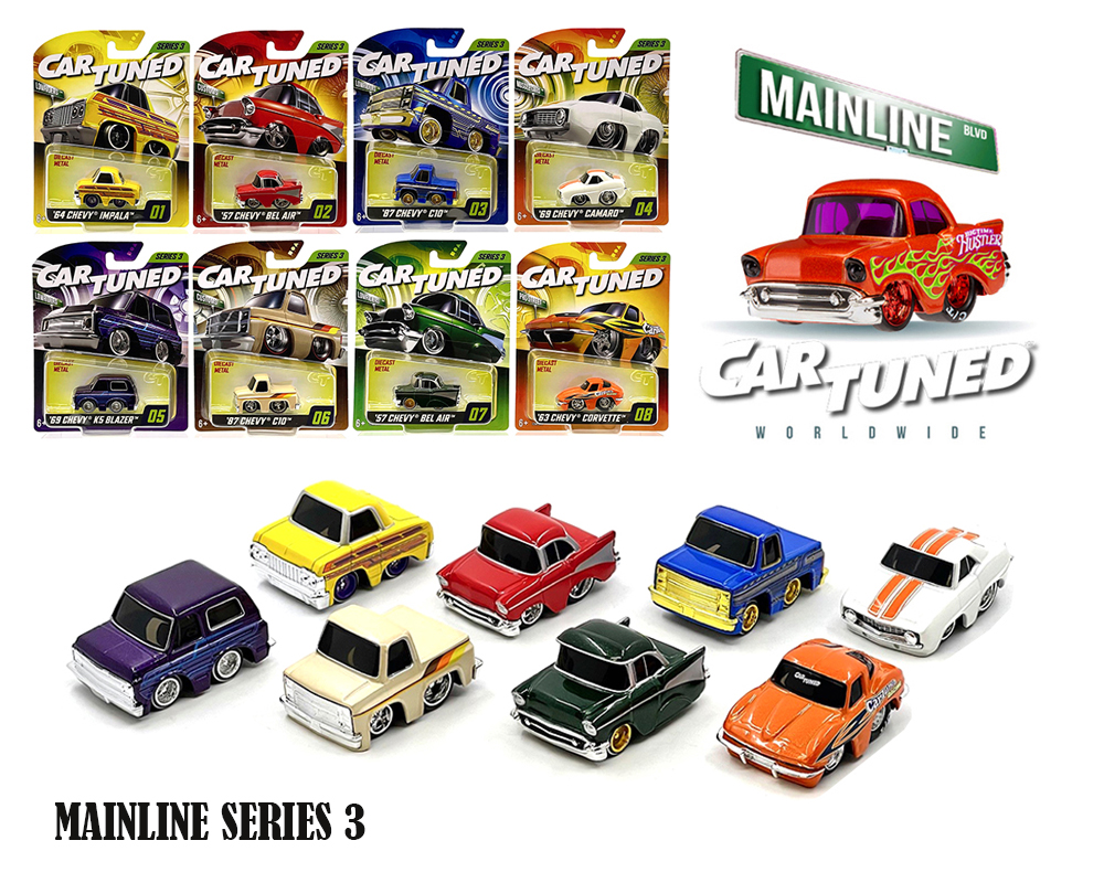 CAR TUNED 1/64 2025 MAINLINE SERIES 3 SET OF 8  / *FREE USA SHIPPING