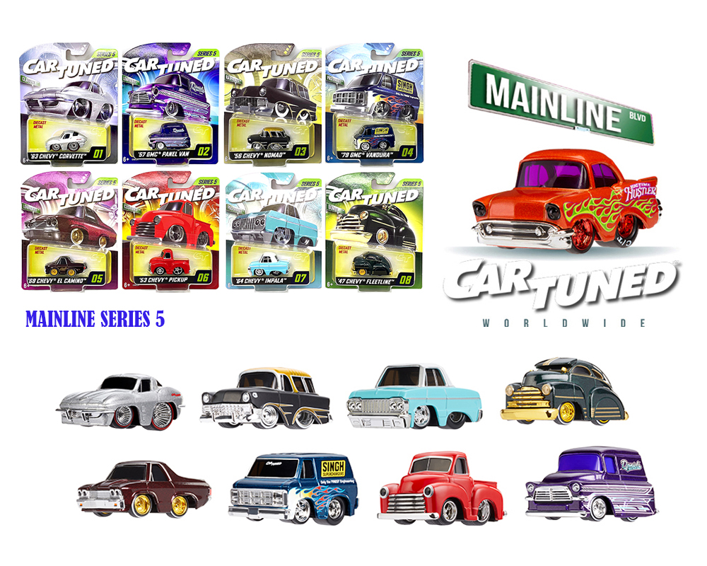 CAR TUNED 1/64 2025 MAINLINE SERIES 5 SET OF 8  / *FREE USA SHIPPING