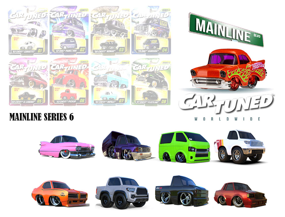 CAR TUNED 1/64 2025 MAINLINE SERIES 6 SET OF 8  / *FREE USA SHIPPING